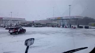 BigRigTravels LIVE Waiting in snowstorm in Hasty MinnesotaApril 14 2018 [upl. by Desiree]