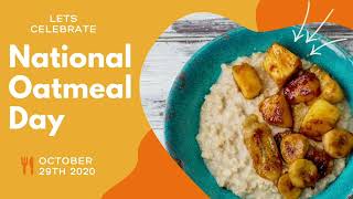 Happy National Oatmeal Day 🍛🍛🍛 nationalday oatmeal [upl. by Novihs]