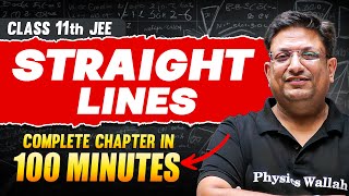 STRAIGHT LINES in 100 Minutes  Full Chapter Revision  Class 11th JEE [upl. by Ydnis541]