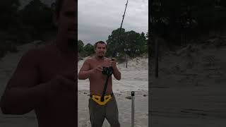 This SHARK tail wiped my gopro and broke it fishing sharkfishing gonewrong swellpro viralshort [upl. by Burbank12]