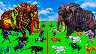 ARBS Prehistoric Mammals vs ARK Prehistoric Animals vs Mammoth Animal Revolt Battle Simulator [upl. by Feliza]