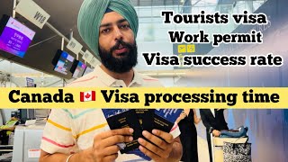 Canada Visa processing time 🇨🇦  ￼Tourist visa Work visa Spouse visa  Visa success rate [upl. by Sylvie]