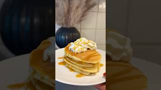 Caramel pancakes 🥞 pancakes baking easyrecipe recipe recept bakning [upl. by Jamil378]