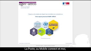 Comment se connecter à son compte AgircArrco avec FranceConnect [upl. by Aldon]