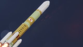 Japans H3 rocket launches advanced Earth observing satellite [upl. by Einahpts]