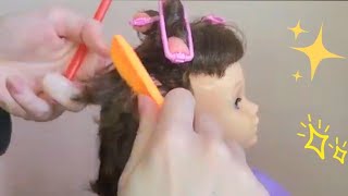 Chatty Cathy Vintage Doll Hair Restoration [upl. by Lucie]