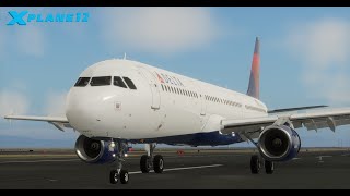 【XPlane 12】ToLiss Airbus A321  SeattleKSEA to San FranciscoKSFO [upl. by Nellak972]