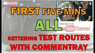 First five minutes of ALL KETTERING Driving Test Routes Also see the last five mins video [upl. by Nihahs]