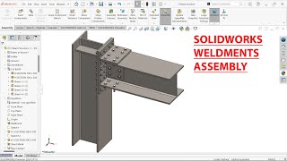 SolidWorks Weldments Tutorial H Beam Structure [upl. by Micco]