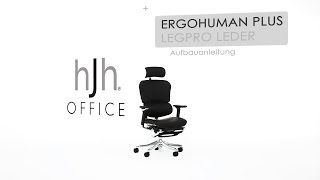 ERGOHUMAN PLUS LEGPRO Leder  Aufbauvideo  hjh OFFICE [upl. by Marleah]