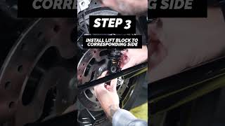 Bagger Rear Suspension Lift Blocks Installation Guide [upl. by Amar]