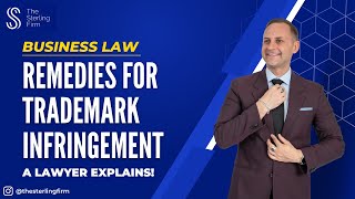 REMEDIES FOR TRADEMARK INFRINGEMENT  LAWYER EXPLAINS injurylawyer [upl. by Alic]