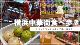 横浜中華街で食べ歩き！1時間半でサクッとグルメを堪能🥟【Vlog】 [upl. by Stent]