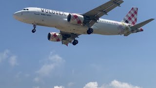 Kefalonia Airport Airbus A320200 landing [upl. by Merth]