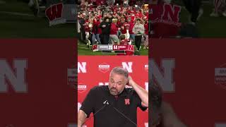 Nebraska fans storm the field 🌽 shorts [upl. by Nodyarb889]