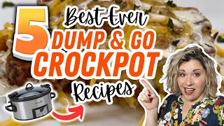 5 UNBELIEVABLE FALL DUMP amp GO CROCKPOT RECIPES YOU WILL GO CRAZY OVER  SIMPLE amp AMAZING MEALS [upl. by Ldnek]