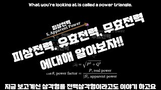 ENG Sub06 피상 유효 무효전력 역률에 대해 알아보자Apparent Reactive Active Power Power Factor [upl. by Nodroj]