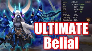 【Summoners War  Currys RTA】The power ULTIMATE Belial with him I can defeat any enemy [upl. by Etnod416]