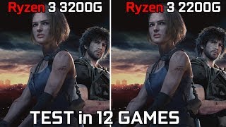 Ryzen 3 3200G vs Ryzen 3 2200G Test in 12 Games [upl. by Dyraj995]