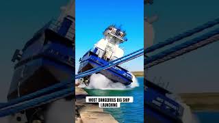 Most Dangerous Big Ship Launching STAY FAR AWAY [upl. by Ynaffik]