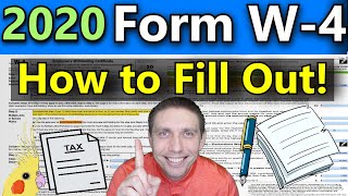 How to Fill Out the New 2020 W4 Form VERY DETAILED Examples 2020 W4 Explained Step By Step [upl. by Dilan]