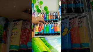 Unboxing Montmartre acrylic paints 18 color 36 ml❤️🧡💛💙💜💚shortsyoutube acrylicpaintunboxingreview [upl. by Emmett]