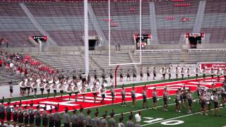 OSUMB 8 29 2015 Band Family Concert Ramp and Buckeye Battle Cry [upl. by Everrs]