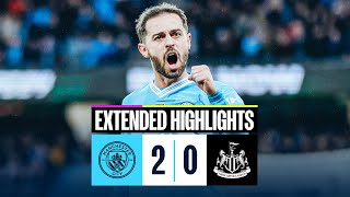 Man City 20 Newcastle  FA Cup Extended Highlights  Bernardo Goals send City to Wembley [upl. by Oznole]