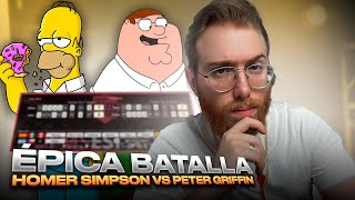 RODRIGO QUESADA VOTA LA ÉPICA BATALLA DEL FRIKISMO DE HOMER SIMPSON VS PETTER GRIFFIN [upl. by Meehsar417]