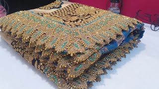 IMPORTED FABRIC DESIGNER BANARASI SAREE IN STONE WORK amp ZARI WORK ZARANGSAREE BANARASISAREE [upl. by Nyraa214]