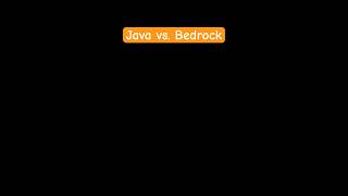 Java vs Bedrock edition Home Screen [upl. by Notlrahc]