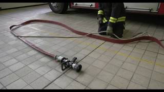 Fire Service  Tying a Rolling Hitch for Hauling aloft a 45mm Hose [upl. by Mamie]