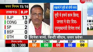 BJP dominates in UP Nagar Nigam election results  यूपी नगर निगम चुनाव में बीजेपी का बोलबाला [upl. by Sherill]