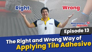 How to Apply Tile Adhesive and Set Tiles Properly Make Your Tiles More Durable [upl. by Iyre689]