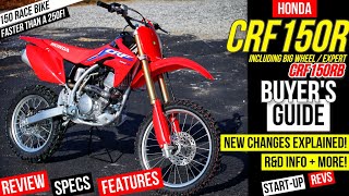 New Honda CRF150R amp Big Wheel Review Specs Differences Explained  Fastest CRF 150 Motorcycle [upl. by Dolf]