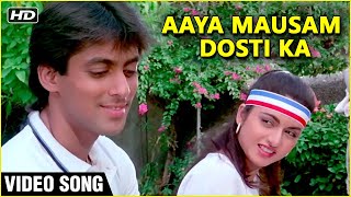 Aaya Mausam Dosti Ka Video Song  Maine Pyar Kiya  Salman Khan BhagyashreSPB amp Lata Duet [upl. by Anas254]