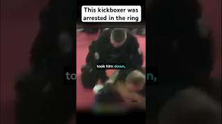 This kickboxer was arrested in the ring mma ufc boxing [upl. by Peggi]