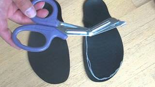 How To Make Invisible Shoes Running Sandal Huaraches [upl. by Liagibba]