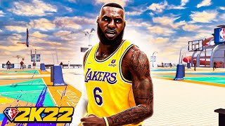 LEBRON JAMES quotPOINT FORWARDquot BUILD is UNSTOPPABLE in NBA 2K22 [upl. by Ahserkal]