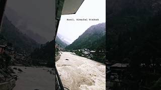 Kasol Himachal Pradesh 🏔️ monsoon shortvideo himachal kasol music lovesong [upl. by Aniuqal]