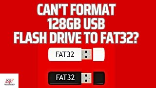 How to Format a USB Drive Larger Than 32GB to FAT32 [upl. by Nevil945]