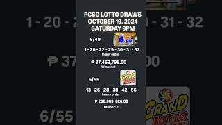 OCTOBER 19 2024 LOTTO RESULT result predictions automobile lottoland highlights [upl. by Maram]