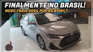 NOVO YARIS 2024 CHEGA JA PREPARADO PARA O CHEVROLET MONZA E FAZ DOBRADINHA COM YARIS CROSS [upl. by Baram]