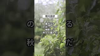 【東大式】30秒de百人一首 第87首 寂蓮法師（藤原定長） 百人一首 [upl. by Ventura]