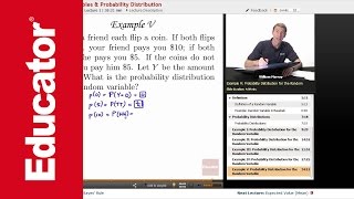 quotRandom Variables amp Probability Distributionquot  Probability with Educatorcom [upl. by Asirralc]