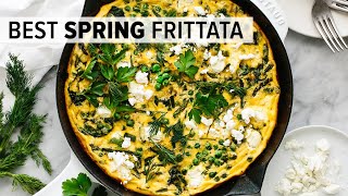 BEST FRITTATA RECIPE  with vibrant spring vegetables [upl. by Tsuda]