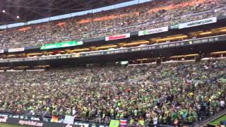 Seattle Sounders ECS chanting before match against Portland [upl. by Remle]