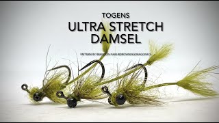 How To Tie Ultra Stretch Damsel Nymph by Brandon Nam [upl. by Muna100]