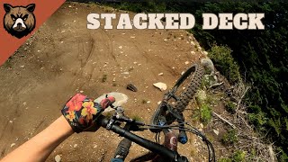 Stacked Deck  Black Diamond Jump Trail  Big White Mountain Biking [upl. by Irpac]