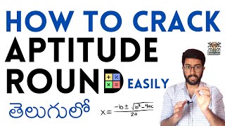 How to Crack Aptitude Round in Telugu  Aptitude Test Preparation  Vamsi Bhavani [upl. by Elvira]